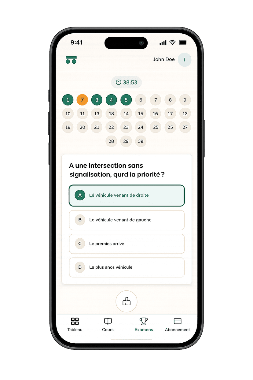 Quiz Permisway sur smartphone